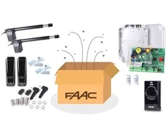VARSTOMŲ VARTŲ PAVARA FAAC-ALFA-SHORT/KIT - DVIVĖRIŲ VARTŲ RINKINYS