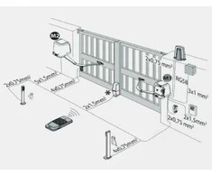 BFT VIRGO SMART BT B20 KIT Set for double wing gates