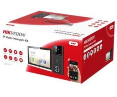 Hikvision DS-KIS610-P vaizdo telefonspynės sistema 17,8 cm (7″) Juoda