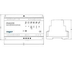 RGE ROGER PR402DR prieigos valdiklis