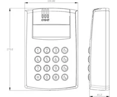 ROGER PR602LCD-DT-O praėjimų kontroleris