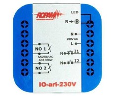 Ropam IO-ari-230V belaidis dviejų kanalų 230V kintamosios srovės valdiklis