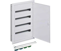 „Hager“ modulinė skirstomoji plokštė, 4 x 24, įleidžiama į žemę IP30 (FW424FT)