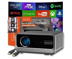 Projektorius „Android Google TV FULL HD 4K“ 39000lm Nešiojamas išmanusis „WiFi Zenwire G60“