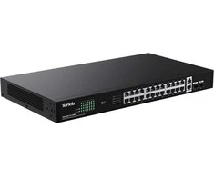 Šakotuvas Tenda TEG1128P-24-410W tinklo komutatorius nevaldomas gigabito eternetas (10/100/1000) su maitinimu per eternetą (PoE)