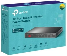 Šakotuvas TP-LINK | 10 prievadų Gigabit Desktop Switch su 6 prievadų PoE+ ir 2 prievadų PoE++ | TL-SG1210PP | Nevaldomas | Darbalaukis