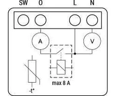 Shelly 1PM Mini Gen4 1 kanalo relė 8A (WiFi, Bluetooth, Zigbee, Matter)