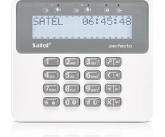 Signalizacijos valdymo klaviatūra „Satel PRF-LCD“, LCD ekranas, „Perfecta“ sistemoms, balta (lenkų kalba)
