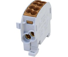 Simet Šakų paskirstymo blokas SCB 25 Al/Cu 80110 SIMBLOCK, rudas 81501015