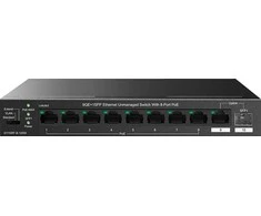 Šakotuvas „Tenda TEG1110PF-8-120W“ tinklo komutatorius, nevaldomas gigabito eternetas (10/100/1000), maitinimas per eternetą (PoE), Juodas