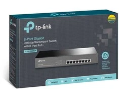 Šakotuvas TP-Link 8-PORT GIGABIT POE+ SWITCH - .