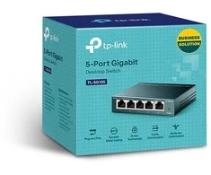 Šakotuvas Komutatorius TP-LINK, 5-port, metalinis korpusas, juodas / TL-SG105