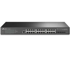 Šakotuvas TP-LINK | 24 prievadų 10/100/1000 Mbps stalinio kompiuterio tinklo jungiklis | SG3428X | Tvarkoma L2+ | Montuojamas ant stovo | SFP+ jungtys kiekis 4 | Maitinimo tipas Išorinis