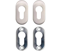 Szyld do zamka PSG 63.453 owalny, 62 x 32mm, nierdzewny