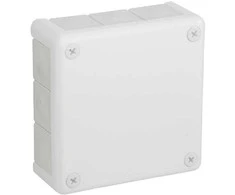 Tuščia ant paviršiaus montuojama dėžutė su 12 įvadų VIPLAST VP-51 Baltas IP55 118x118x46mm 051-01