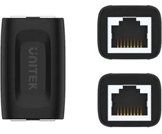 UNITEK A1026BK cable gender changer RJ-45 Juodas