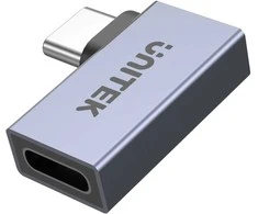 Unitek Adapteris USB-C į USB-C kampinis plokščias 40Gbps
