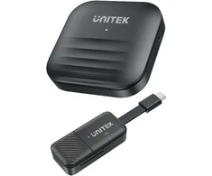 UNITEK V1184A01 AV extender AV transmitter &amp; receiver Juodas