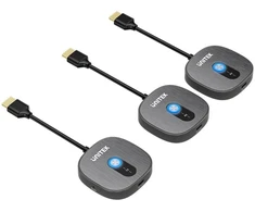 AV signalo perdavimo sistema Unitek Unitek belaidis HDMI siųstuvas 1080p, 1 siųstuvas + 2 imtuvai, juodas