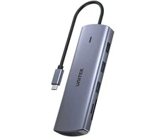 UNITEK 9-in-1 USB-C Hub, HDMI, VGA, SD, RJ45, PD 100W