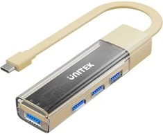 Unitek Hub dvikryptis USB C/USB A 5Gbps kremas