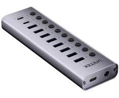 Unitek Hub USB C/USB A 10in1 5Gbps su prievadų jungikliais