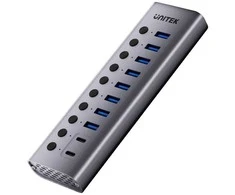 Unitek Hub USB C/USB A 10in1 5Gbps su prievadų jungikliais