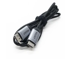 Vaizdo kabelis - UNITEK DisplayPort 1.4 į HDMI 2.1 8K 1.8m pilkas/juodas