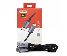 Vaizdo kabelis - UNITEK DisplayPort 1.4 į HDMI 2.1 8K 1.8m pilkas/juodas