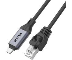 Unitek Kabelis Ethernet USB C RJ-45 LAN, tinklo kabelis, 1 m