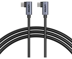 UNITEK C14147ABK01-0.5M - USB C 90°/90° PD 100W M/M 1M