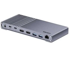 Unitek Potrójna doko stotelė USB4 40Gb/s,maitinimo šaltinis 120W