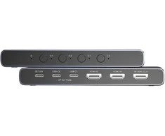 „Unitek 4K HDMI/USB-C“ jungiklis, 4 įėjimai, 1 išėjimas