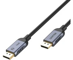 DisplayPort Kabelis - UNITEK C1626GY 1.5M HBR3 360Hz Juodas/Pilkas