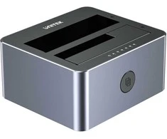 Klonavimo Stotis - UNITEK 2X SATA 10GB USB-C Aliuminio Pilka