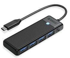 Adapterio šakotuvas 4in1 Orico USB A3.0x4