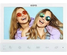 VIDEO DOORPHONE EURA VDP-80C5 2 šeimos, baltas