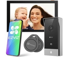 EZVIZ HP5 video intercom system 17.8 cm (7") Juodas, Sidabrinis