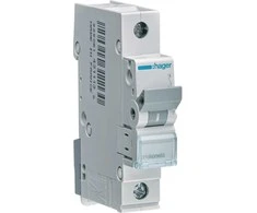 Automatinis jungiklis 6kA, C, 20A, 1P, C20 Hager MCN120E