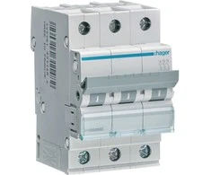 Automatinis jungiklis HAGER, 3P, C, 20A, 6kA, 3 mod.