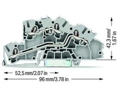 Wago GRINDŲ JUNGTIS 2.5MM2 L/L TOPJOB pjūklas