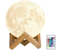 Goapa Mėnulio 3D Nakties Lempa Moon