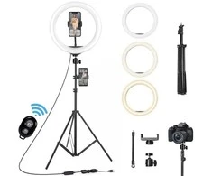 Žiedinė LED lempa Goapa Led Ring light su trikoju stovu 160 cm