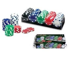 Pokerio žetonai 100vnt. 11,5g svorio