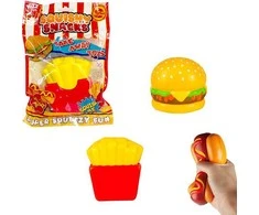 Fast food antistresinis didelis suspaudžiamas žaislas 12 cm
