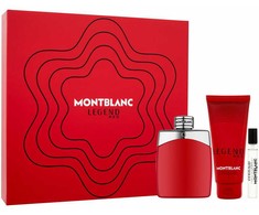 Montblanc Legend Raudona 100ml EDP 100 ml + EDP 7,5 ml + Dušo želė 100 ml kvepalai Vyrams EDP Rinkinys