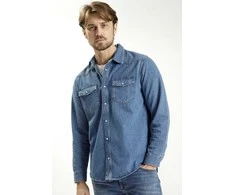 Džinsiniai marškiniai CROSS JEANS