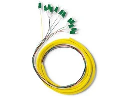 Qoltec 12 x LC/APC šviesolaidinė košė | Vienmodis | G657A2 | 2 m