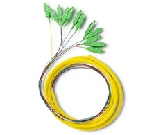Qoltec 12 x Pigtail optinio pluošto kabelis SC/APC 2m