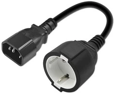 QOLTEC 53906 Adapteris IEC 320 C14 SCHUKO 0,15M
